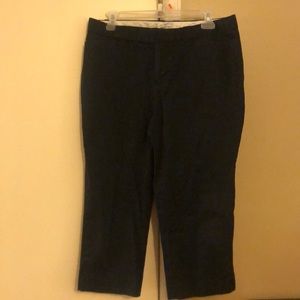 Gap black capris, size 8